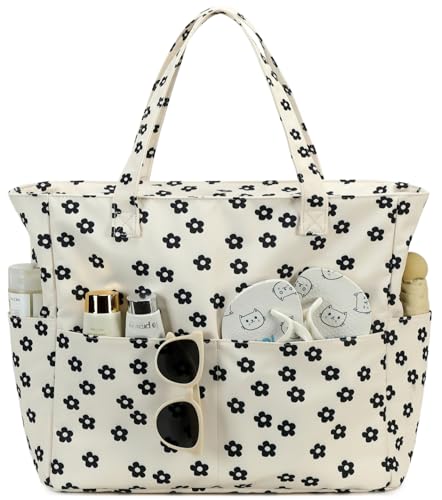BLUBOON Waterproof Beach Tote Pool Bags for Women Ladies Extra Large Gym Tote Carry On Bag With Wet Compartment for Weekender Travel - Image 1