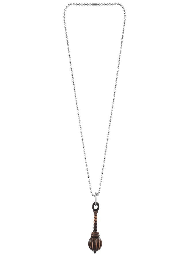 morir Stainless Steel Copper Coated Hanuman Gada Pendant Locket With Chain For Men And Women - Image 5