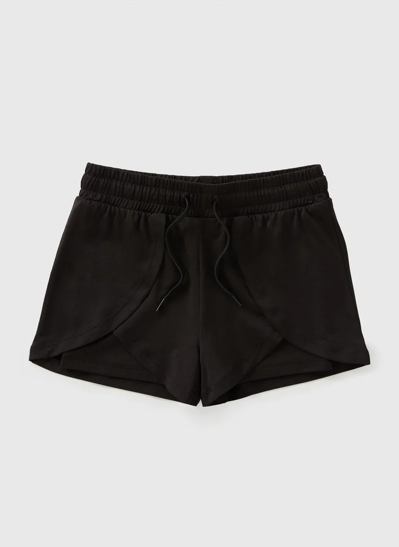 Matalan Girls Black Runner Shorts