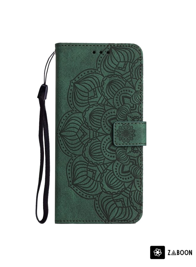 Zaboon Protective Case Cover For iPhone 14 Pro Max Mandala Embossed Flip Leather - Image 2