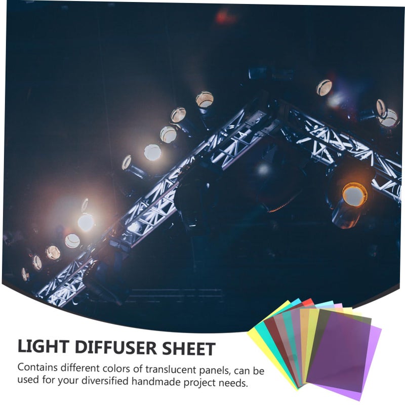 10 Pcs Clear PVC Light Diffuser Sheets For Strobe LED Stage Photography Light - Image 5