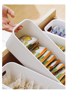 Arabest Small Storage Bins, Stackable Storage Bins, Durable Storage Basket Cabinet Organizer, Multi-Use Organizer Bins, Pack of 8  - Image 5