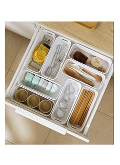 Arabest Small Storage Bins, Stackable Storage Bins, Durable Storage Basket Cabinet Organizer, Multi-Use Organizer Bins, Pack of 8  - Image 4
