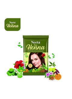 Neeta Pure Henna Powder For Hair With 9 Natural Herbs 25G (Pack Of 10) 100% Natural Henna Mehndi For Soft & Shiny Natural Looking Hair  - Image 4