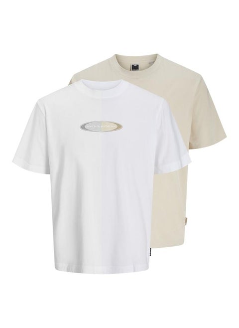 2 Pack Jcopacer Branding Print T-Shirt