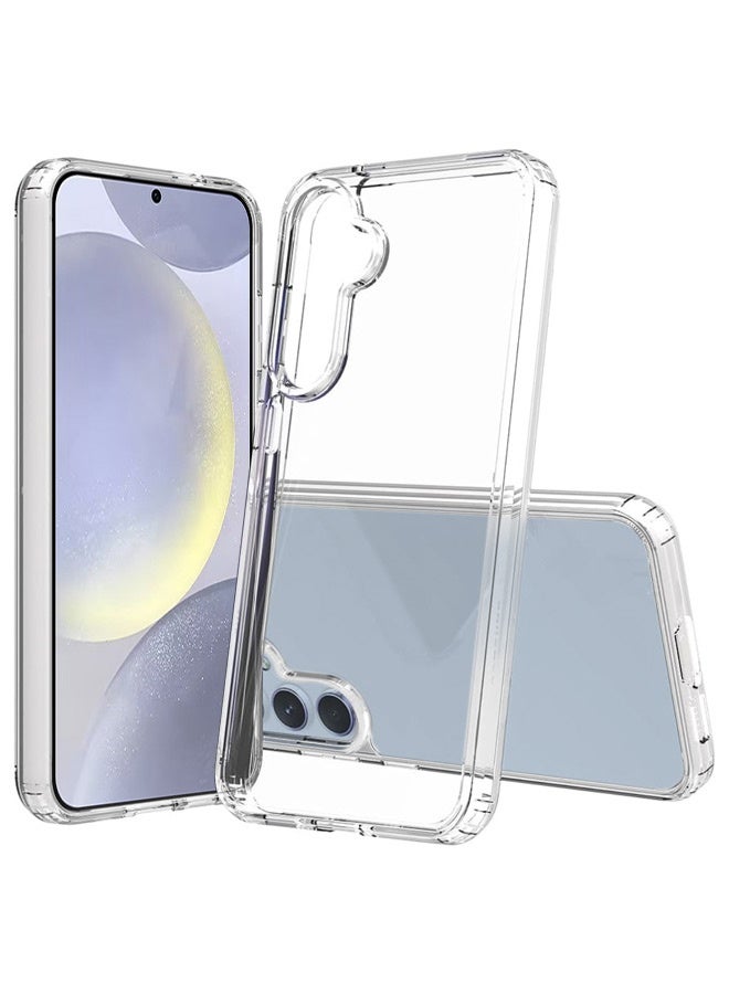 Tersely Hybrid Clear Crystal Case Compatible with Samsung Galaxy S24 - TPU + Polycarbonate Technology, Anti-Yellowing, Wireless Charging Compatible, Protective Case, Shockproof Bumper Cover - Image 1