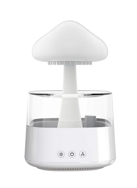 Cloud Rain Humidifier Colorful Light Raindrop Aroma Diffuser with Desktop Fountain Water Drop Sound for Home Office Restaurant