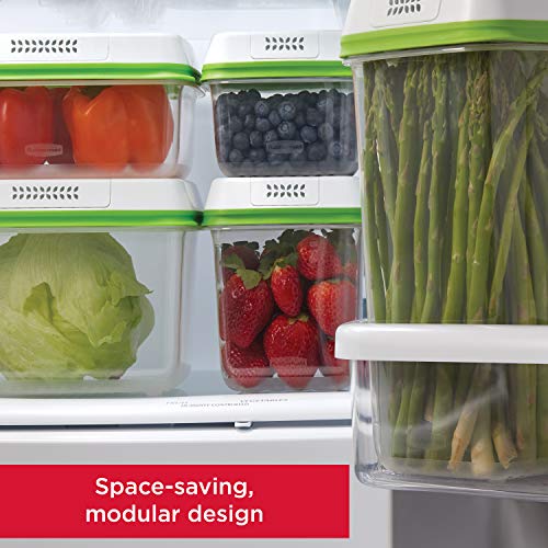 Rubbermaid FreshWorks Produce Saver, Large Produce Storage Containers, 4 Piece Set - Image 5