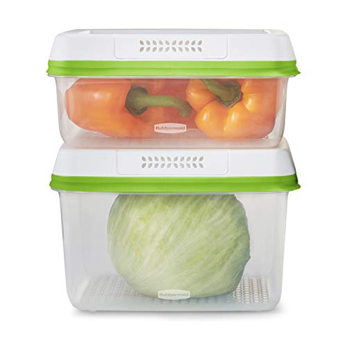 Rubbermaid FreshWorks Produce Saver, Large Produce Storage Containers, 4 Piece Set - Image 1