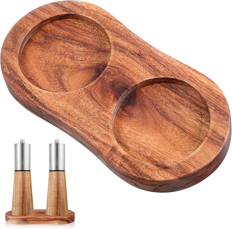 Molain Salt and Pepper Mill Tray, Wooden Candle Tray, Inner Diameter 5.8 cm, Accessories for Salt and Pepper Mills Peugeot Salt and Pepper Mill Set - Image 1