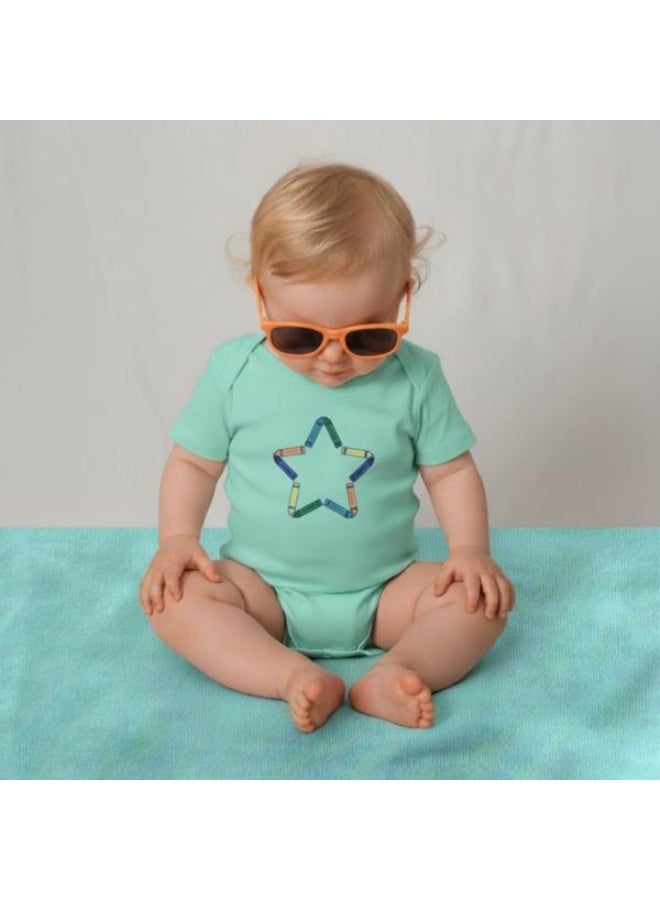 Lullaby Bloom Premium 100% Certified Organic Cotton Baby Essential Infant Bodysuit for Baby Girls and Boys Unisex Crayons - 6-9 Months - Image 5