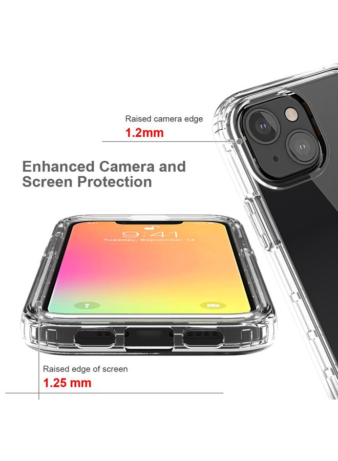 Zaboon Case For iPhone 13 mini Shockproof High Transparency Two-color Gradual Change PC+TPU Candy Colors Protective Case - Image 4