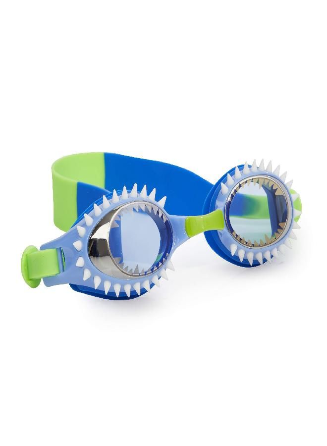 Bling 2O Bling2o Boys' Hammerhead Blue Swimming Goggles with UV Protection (Ages 3+ up) - Latex-Free, 100% Silicone Material - Includes Anti-Fog & UV Protection - Hard Protective Cover & Adjustable Head Strap - Image 2