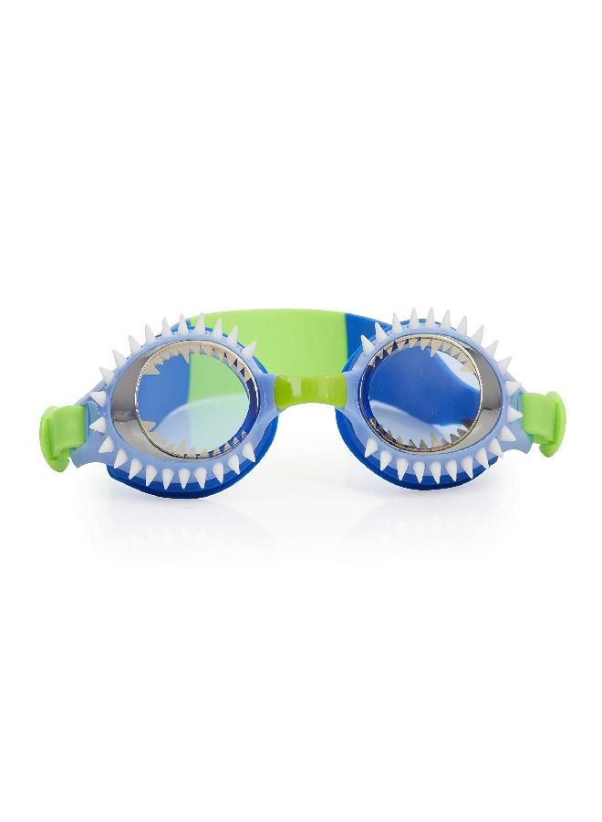 Bling 2O Bling2o Boys' Hammerhead Blue Swimming Goggles with UV Protection (Ages 3+ up) - Latex-Free, 100% Silicone Material - Includes Anti-Fog & UV Protection - Hard Protective Cover & Adjustable Head Strap - Image 1