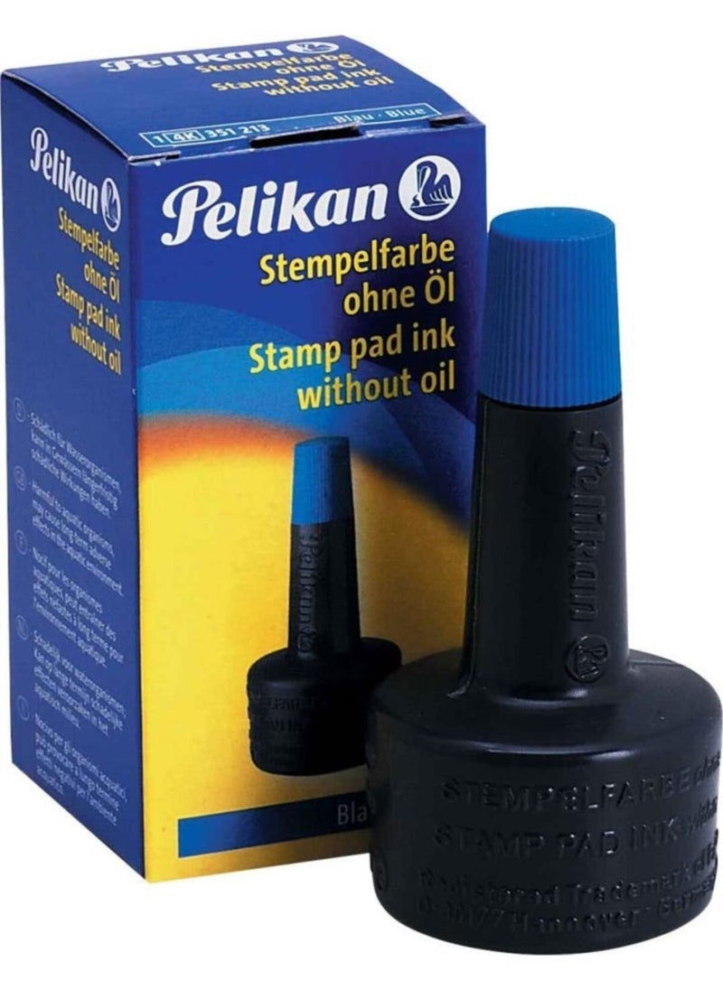 Pelikan Stamp Ink 28 ml Blue PL351213SMMA 10 Pack 