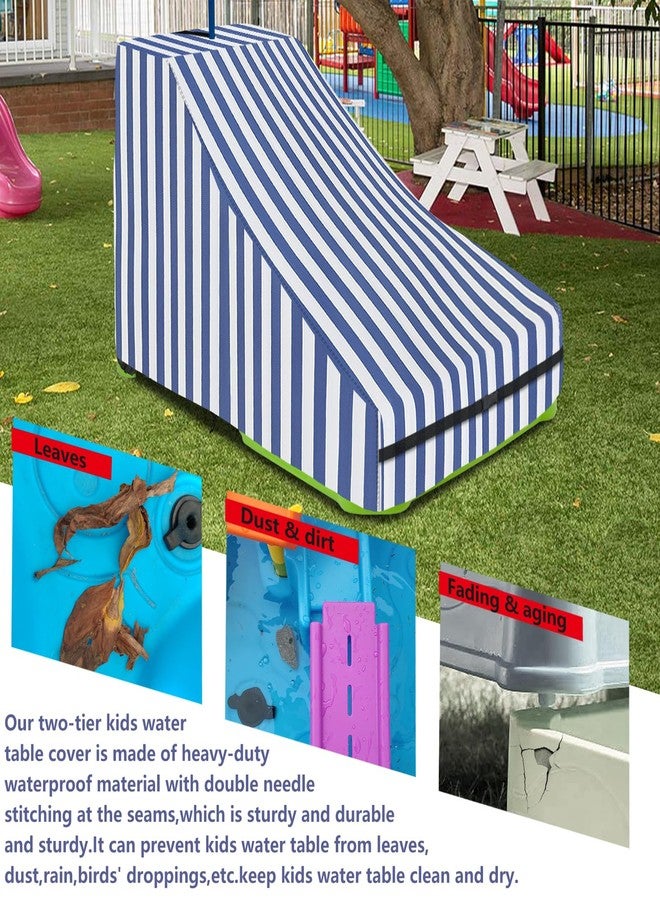 Alickwang Kids Water Table Cover,Outdoor Heavy Duty 600D Waterproof Toddler Water Play Table Cover,Compatible with Waterpark Wonders Two-Tier Water Table - Image 4