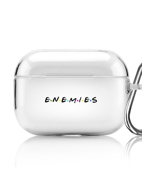 Classic Clear printed Case for Apple AirPods Pro 2nd Generation Thin Transparent Cover [Designed for Apple AirPods Pro 2nd Generation] - Enemies