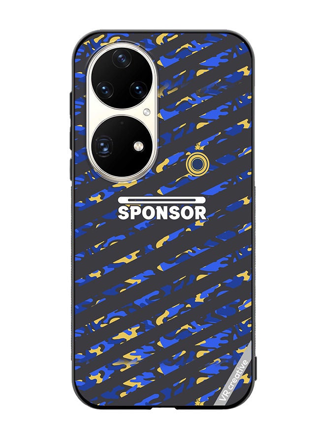 VR CREATIVE Protective Case Cover For Huawei P50 Pro Soccer Jersey Design Design Multicolour - Image 1