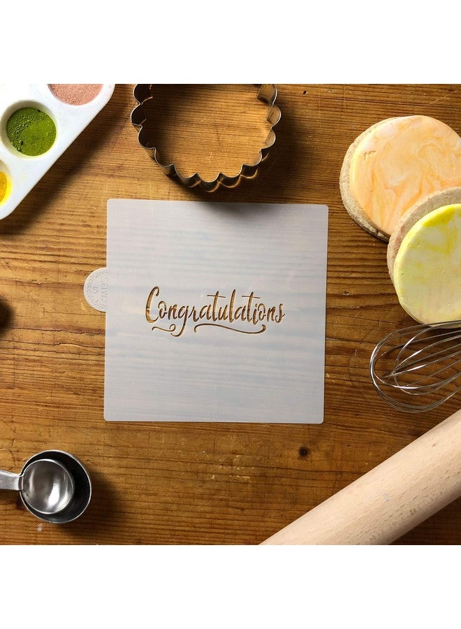 Designer Stencils Congratulations Cookie And Craft Stencil Cm135 By Designer Stencils - Image 5