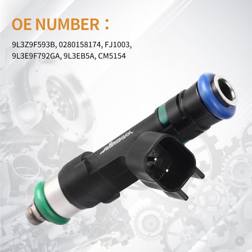 AISHAN 8PCS Fuel Injectors 4 Holes Compatible with Ford Expedition 2009-2014, for Ford F150 2009 2010, for Lincoln Navigator 2009-2014 V8 5.4L Replace# 9L3Z9F593B 0280158174 FJ1003 - Image 5