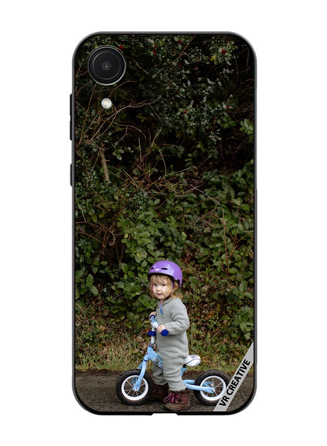 VR CREATIVE Protective Case Cover For Samsung Galaxy A03 Core Bicycle Baby Design Multicolour - Image 1