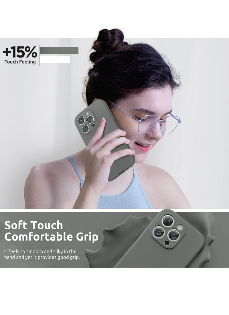 Raxoom Design for iPhone 15 Pro Max Case, Liquid Silicone [2 x Screen Protectors & 1 x Lanyard] Protection for Each Lens Shockproof Cover for iPhone 15 Pro Max 6.7 inch 2023, Space Grey - Image 5