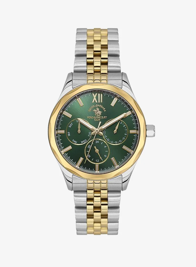 SANTA BARBARA POLO & RACQUET CLUB Santa Barbara Polo & Racquet Club - Unique Women's Watch | Stainless Steel Band with Steel Case | Analog | Round Dial | Mineral Glass | Japanese Quartz | Water Resistance 50 Meters