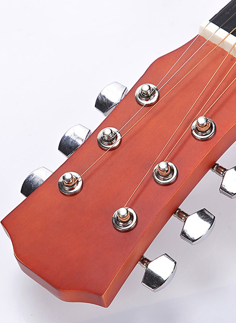 Sharpdo 40 Inch Red Tiger Stripe Guitar High Quality Glossy Finish Basswood Guitar Set with Accessories Perfect for Beginners  - Image 3