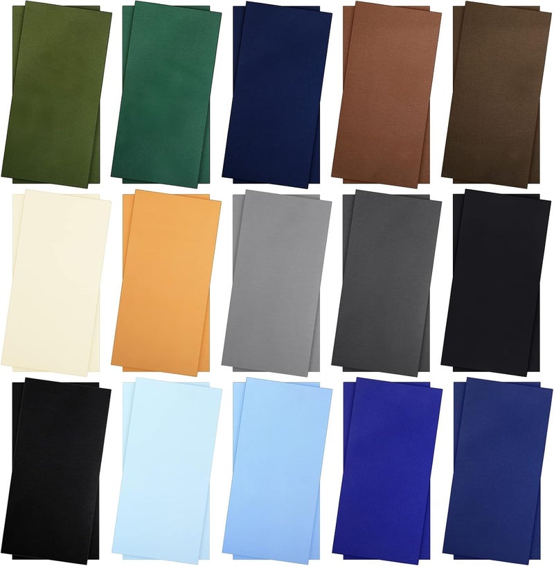 Jexine 30 Pieces Nylon Repair Patches Self Adhesive Waterproof Lightweight Repair Patches for Clothing Down Jacket Holes Tearing 787 x 394 Inch - Image 1