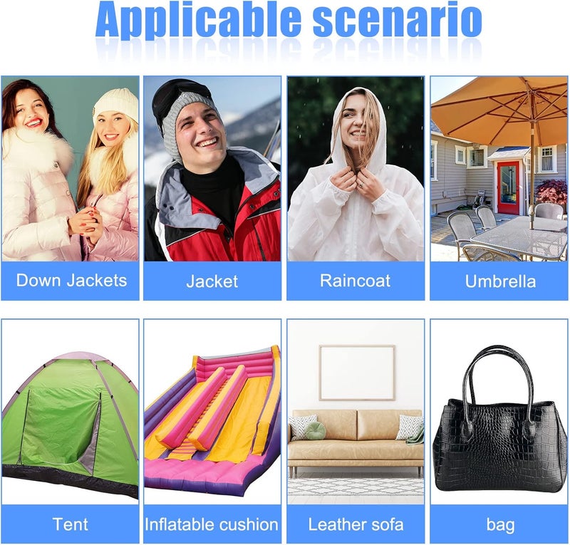 Jexine 30 Pieces Nylon Repair Patches Self Adhesive Waterproof Lightweight Repair Patches for Clothing Down Jacket Holes Tearing 787 x 394 Inch - Image 5