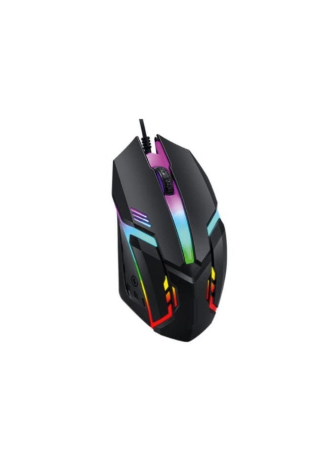 Q3 Wired Gaming Mouse with RGB Lighting Ergonomic Design 3D Scroll Wheel High-Precision Optical Sensor USB Plug & Play for PC and Laptop - Image 1