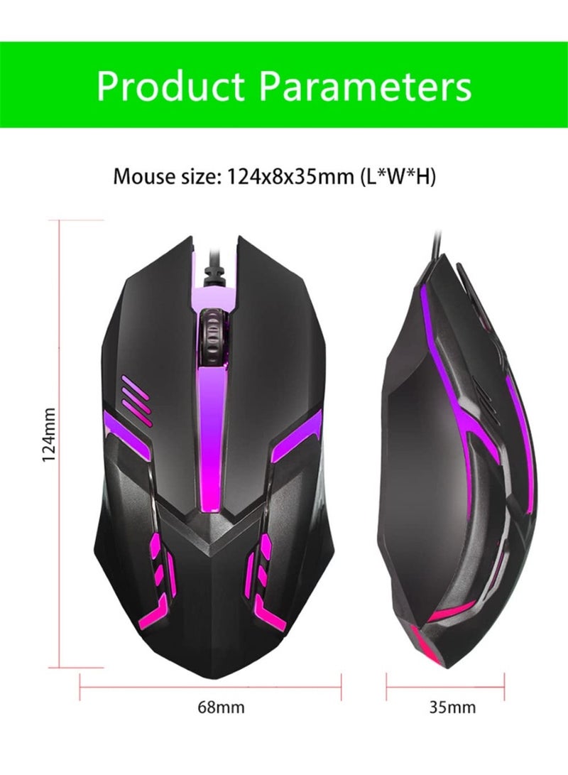 Q3 Wired Gaming Mouse with RGB Lighting Ergonomic Design 3D Scroll Wheel High-Precision Optical Sensor USB Plug & Play for PC and Laptop - Image 3