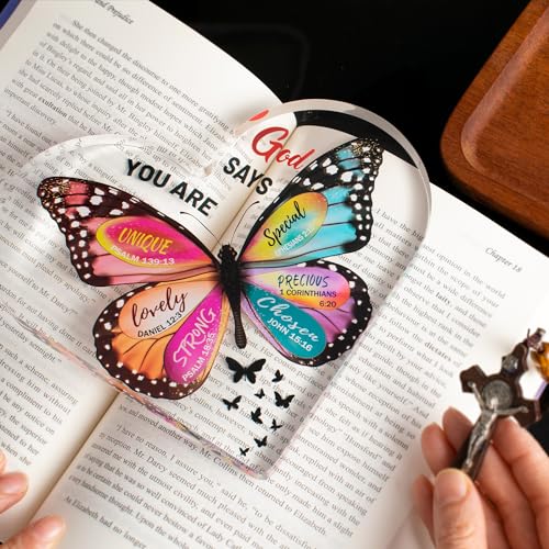 Olicard Christian Gifts for Women Birthday, Butterfly Inspirational Gifts for Friends, Mom, Sister, Girl, Female Coworker, Christian - Religious Spiritual Gift, Home Decorative Signs - Image 5