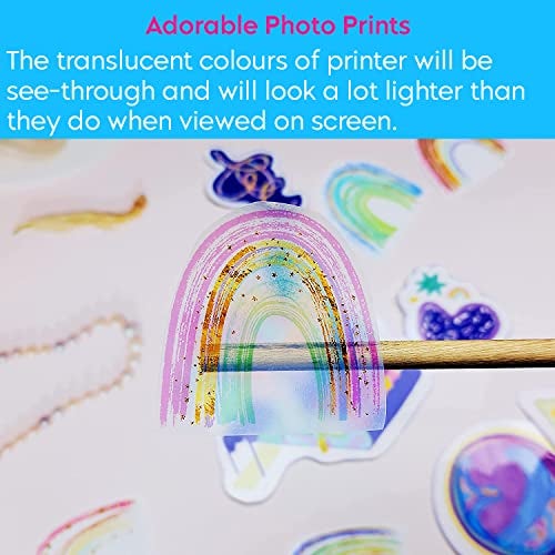 TeQuiero 25 Transparent Glossy Sticker Sheet A4 Paper Label Self Adhesive Sheets for Printing Stickers and Clear Labels (Inkjet & Laser Printer) - 25 Sheets - Image 3