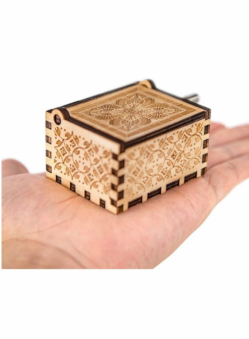 Barakah You are My Sunshine Music Box, Gift for Wife from Husband Vintage Wooden Hand Crank Vintage Personalizable Wooden Music Box for Wedding Anniversary Valentine's Day Birthday - Image 4