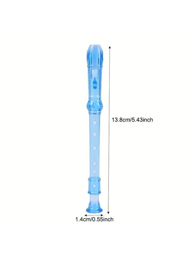 12PCS Transparent Flute Six Hole Vertical Flute Holiday Birthday Gift - Image 3