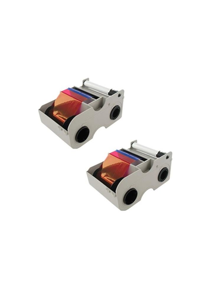 Generic - Fargo 44200 YMCKO Color Ribbons - 2 Pack Bundle - Image 1