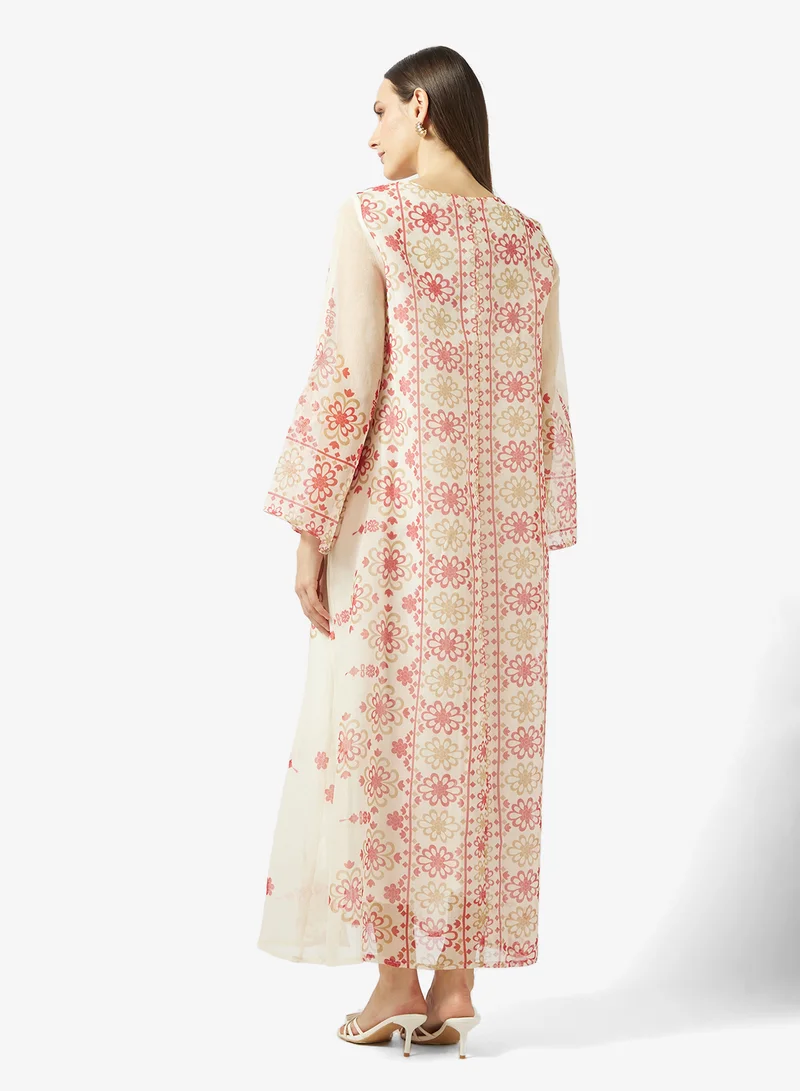 Khizana Printed Jalabiya