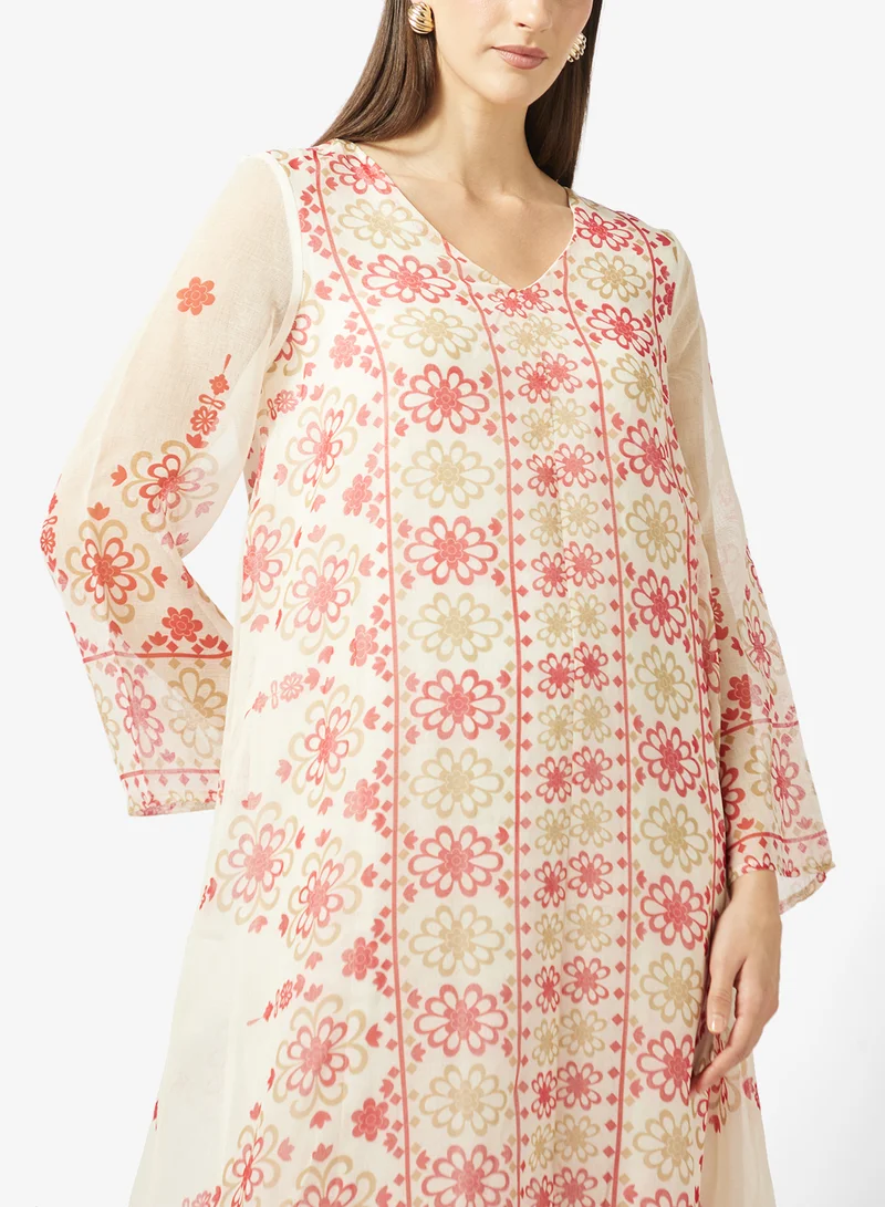 Khizana  Printed Jalabiya for Women | Best Price UAE
