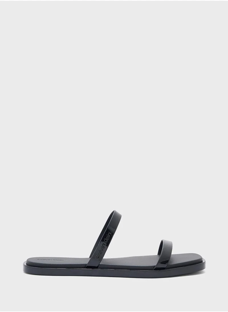 كالفن كلاين DOUBLE BAR SLIDE - JELLY