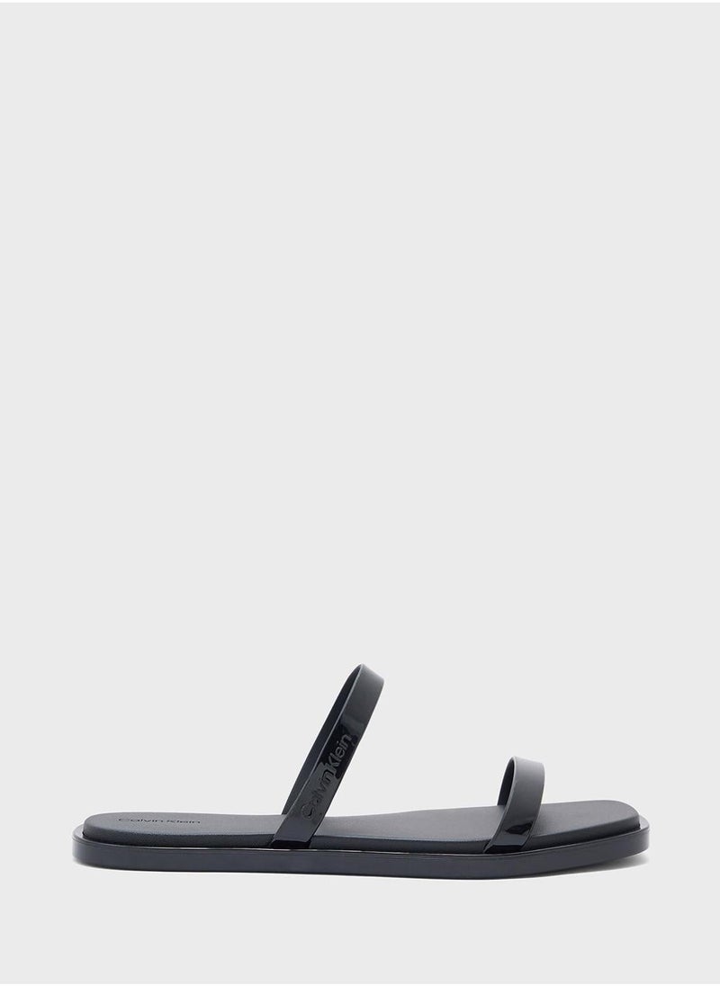 CALVIN KLEIN DOUBLE BAR SLIDE - JELLY  - Image 3