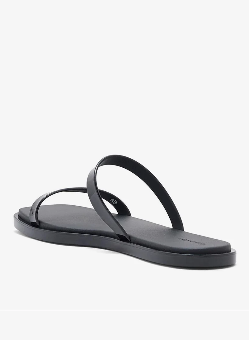 CALVIN KLEIN  DOUBLE BAR SLIDE - JELLY for Women | Best Price UAE