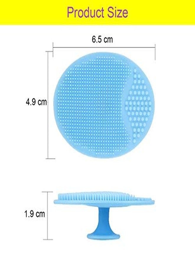 KIRA Face Scrubber,Soft Silicone Scrubbies Facial Cleansing Pad Face Exfoliator Face Scrub Face Brush Silicone Scrubby for Massage Pore Cleansing Blackhead Removing Exfoliating,for All Skin (multicolor) - Image 2