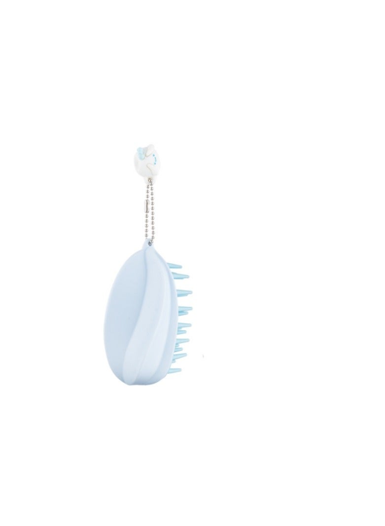 Hair Scalp Massager Shampoo Brush for Shower, Scalp Scrubber with Soft Silicone Bristles for Hair Growth & Dandruff Treatment, Wet Dry Oil Hair Massager for All Hair Types Blue - Image 5