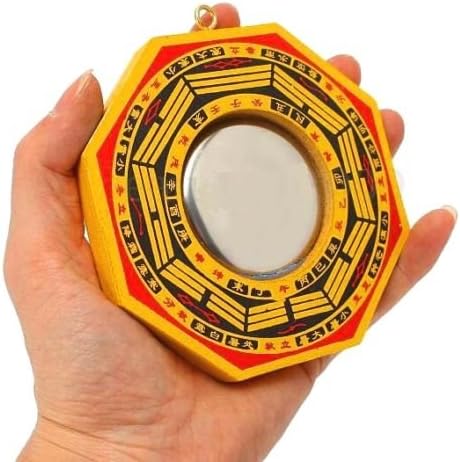 EatingBiting 5 Inch Traditional Chinese Feng Shui Convex Bagua Mirror  Concave Bagua MirrorLucky Fengshui Gift - Image 1