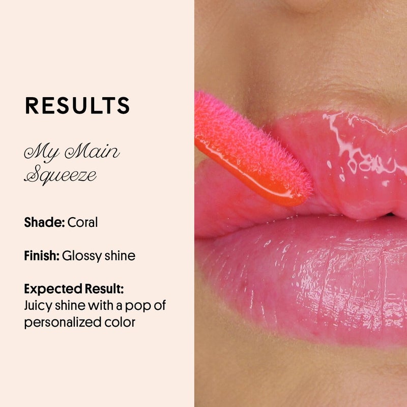 Winky Lux Grapefruit Fruity Gloss pH Lip Stain, Non Sticky Lip Gloss, Tinted Lip Oil, Lip Lacquer, Yummy Fruit Lip Gloss, Jojoba Oil for Hydration & Shine, Soft Grapefruit Scent - Image 4
