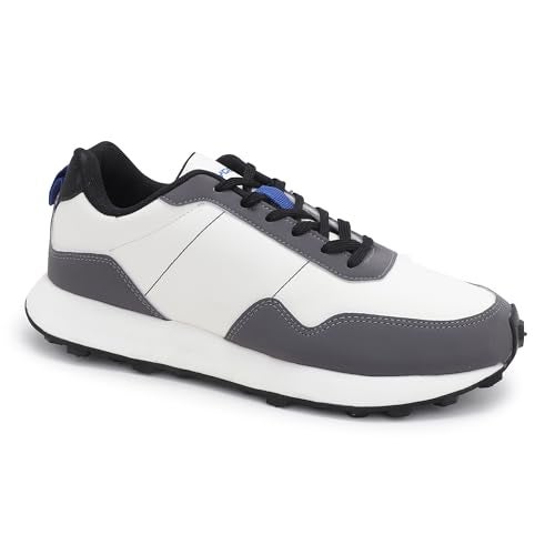 Hygear MS-1002 Houston Grey | Non-Slip | Lightweight & Comfortable | Shock Absorption | Stylish & Durable for Gym, Walking, Jogging & Casual Use for Everyday Wear Shoe UK/India-11 - Image 1
