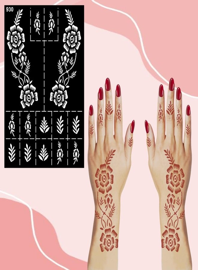 VANVATI Professional Finish Mehndi Stencils for DIY Artistic Hand at Home - Image 3
