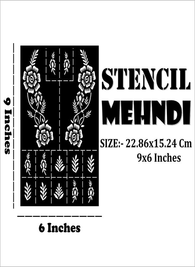 VANVATI Professional Finish Mehndi Stencils for DIY Artistic Hand at Home - Image 5