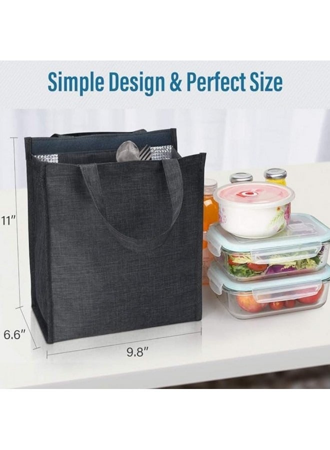 Beauenty Portable Lunch Box Bag Heat Preservation Bento Bag, Large Insulated Lunch Bag, Waterproof Lunch Tote Bag, Leak-Proof Thermal Insulation Lunch Box Bag for Work, School, Shopping, Outdoor  - Image 2